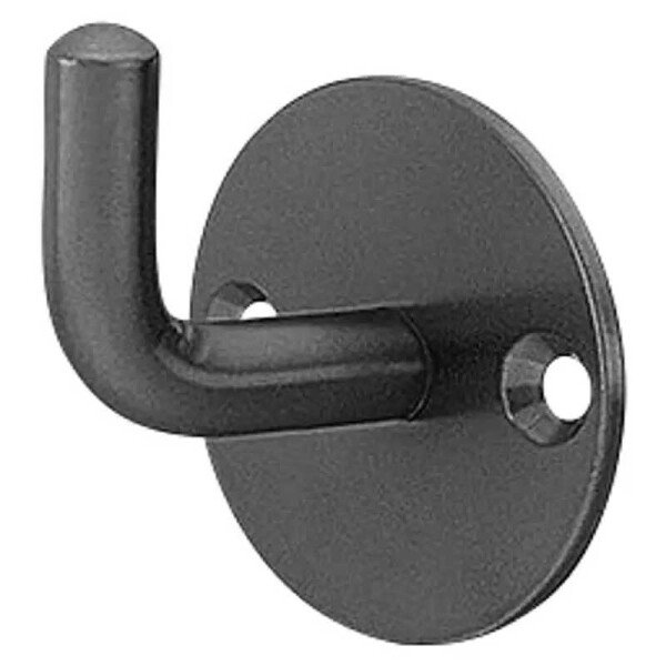 Häfele Garderobenhaken Stahl, Rosette rund, 40 x 60 mm, schwarz, lackiert