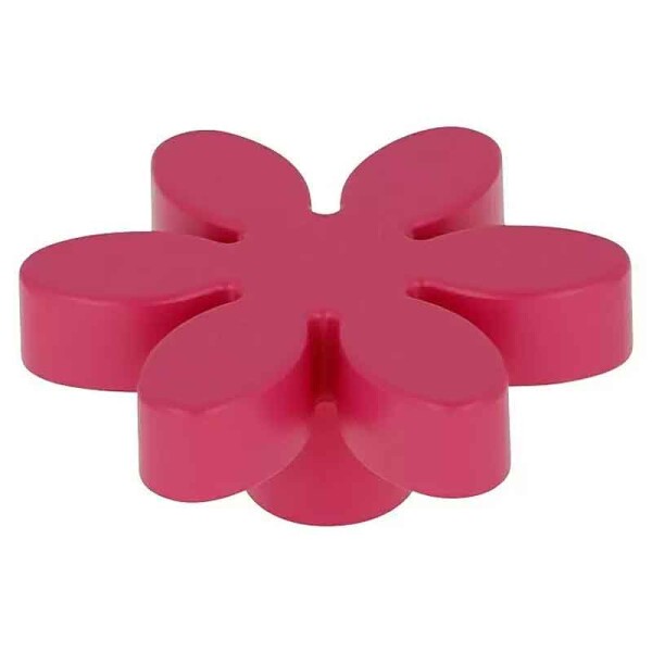 Kinder-Möbelknopf Blume lila Kunststoff 56 mm verspielt M4-Gewinde
