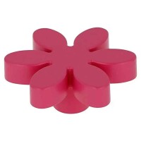 Kinder-Möbelknopf Blume lila Kunststoff 56 mm verspielt M4-Gewinde