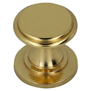Häfele Möbelknopf 12 mm rund Messing poliert...