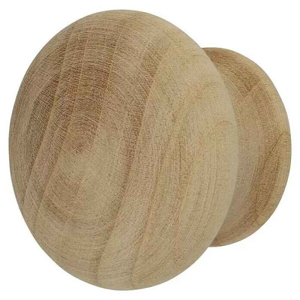 Häfele Möbelknopf 37 mm rund Kirschbaumholz lackiert – Naturgriff