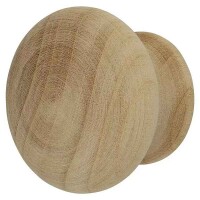 Häfele Möbelknopf 37 mm rund Kirschbaumholz lackiert – Naturgriff