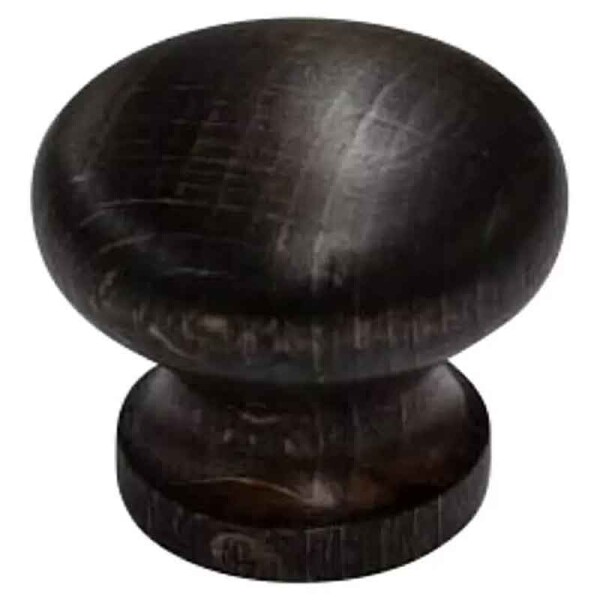 Häfele Möbelknopf 40 mm – Nussbaum, rund, matt, M4-Gewinde