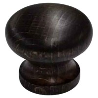 Häfele Möbelknopf 40 mm – Nussbaum, rund, matt, M4-Gewinde