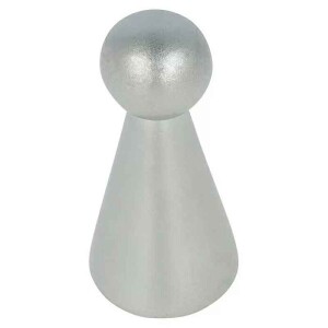 Möbelknopf 8 mm rund verchromt matt – 24 mm...