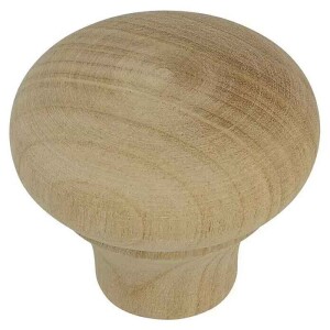 Möbelknopf 28 mm rund Kirschbaumholz –...