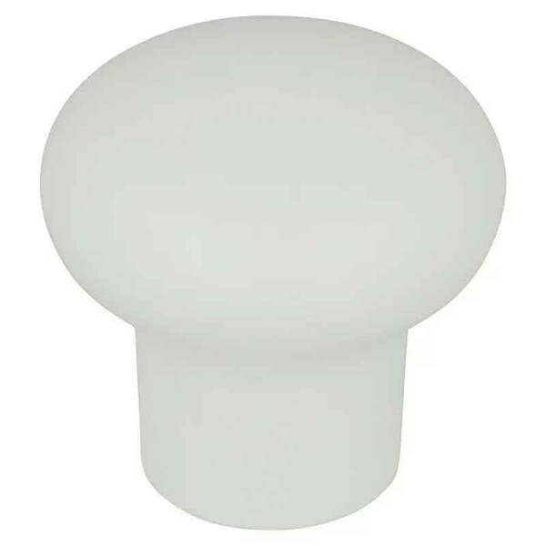 Möbelknopf 26 mm rund weiß – Kunststoff, 27 mm Höhe, M4-Gewinde