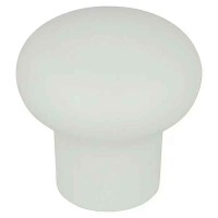 Möbelknopf 26 mm rund weiß – Kunststoff, 27 mm Höhe, M4-Gewinde