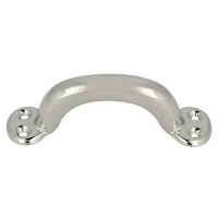 Möbelgriff 85 mm silber – Häfele, Stahl, 73 mm LA, vernickelt