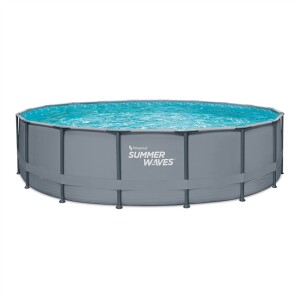 Summer Waves Elite Frame Pool Anthrazit Ø 549x132 cm