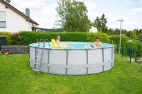 Summer Waves Elite Frame Pool Anthrazit Ø 549x132 cm