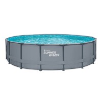 Summer Waves Elite Frame Pool Anthrazit Ø 549x132 cm