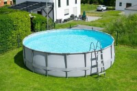 Summer Waves Elite Frame Pool Anthrazit Ø 549x132 cm