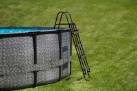 Summer Waves Frame Pool Elite Ø 549×132 cm Komplett-Set Anthrazit