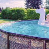 Summer Waves Frame Pool Elite Ø 549×132 cm Komplett-Set Anthrazit