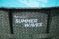Summer Waves Frame Pool Elite Ø 549×132 cm Komplett-Set Anthrazit