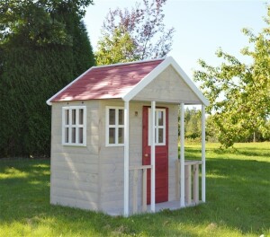Wendi Toys Holz Spielhaus Fuchs | Natur / Rot |...