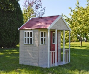 Wendi Toys Holz Spielhaus Fuchs | Natur / Rot |...