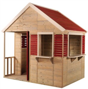 Wendi Toys Holz Spielhaus Krokodil | Natur / Rot |...