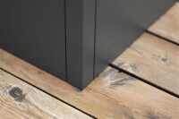 Westmann Metall Pflanzkübel Talus S | Pflanzkübel modern | Anthrazit | 50x50x50 cm