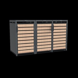 Westmann Metall Mülltonnenbox Lacina | 3x240 L |...