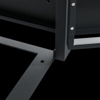 Westmann Metall Mülltonnenbox Lacina | 4x240 L | Anthrazit/Holzoptik | 80x264x116 cm