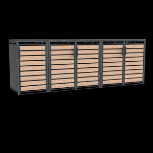 Westmann Metall Mülltonnenbox Lacina | 5x240 L |...