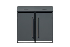 Westmann Metall Mülltonnenbox Moderna 2 | 2x240 L |...