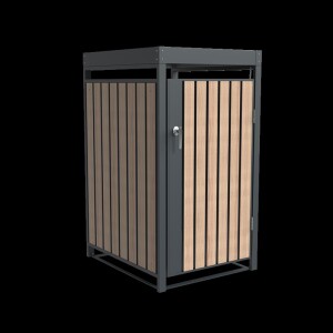 Westmann Mülltonnenbox Planta | 1x 240 L Holzoptik |...