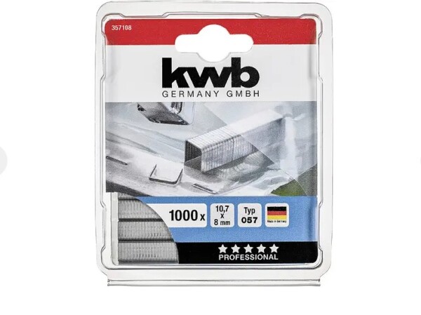 kwb Tackerklammer Typ057 8mm Stahldraht – 1000Stk