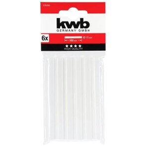 kwb Klebesticks Ø11x100mm transparent – 6Stk