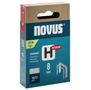 Novus Feindrahtklammer HTyp37 8mm Superhart verzinkt...