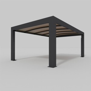 CUBUS Einzel-Carport aus Stahl mit Polycarbonat-Dach, 3,7...