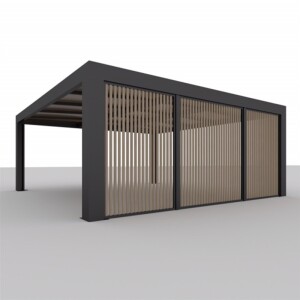 CUBUS Doppelcarport aus Stahl, dunkelgrau, 5,8 × 5,5 m – inklusive Montage