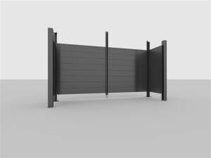 Allview Calux Komposit-Endwand für Einzelcarport,...