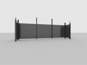 Allview Calux Endwand für Doppelcarport, Komposit,...