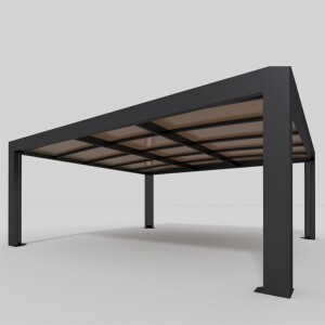 CUBUS-L Doppel-Carport aus Stahl mit Polycarbonat-Dach,...