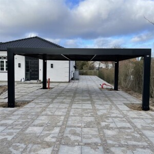 CUBUS-L Doppel-Carport aus Stahl mit Polycarbonat-Dach,...