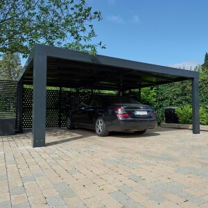 Allview Cubus gelochte Endwand für Doppelcarport,...