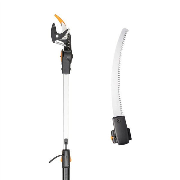 Fiskars Teleskop-Schneidgiraffe UPX86 (2,4 m) mit Adapter-Baumsäge – Set?