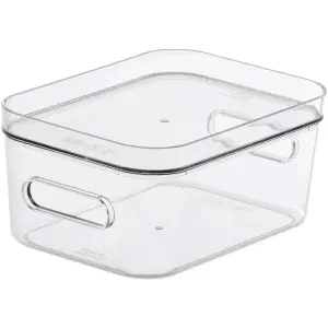 SmartStore Aufbewahrungsbox 1,5L rauchgrau stapelbar mit Griffen BPA-frei