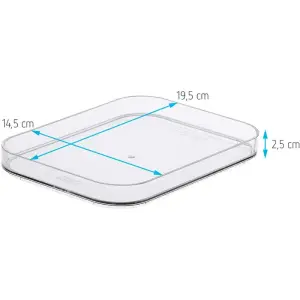 SmartStore Deckel Compact S rauchgrau 19,5x14,5 cm stapelbar BPA-frei