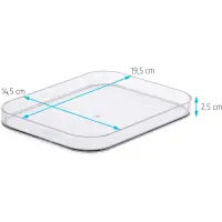 SmartStore Deckel Compact S rauchgrau 19,5x14,5 cm stapelbar BPA-frei