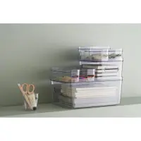 SmartStore Deckel Compact S rauchgrau 19,5x14,5 cm stapelbar BPA-frei