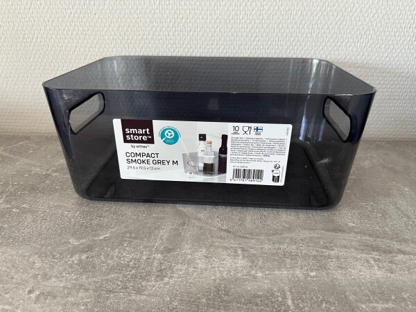 SmartStore Aufbewahrungsbox M 5,3L rauchgrau stapelbar mit Griffen BPA-frei