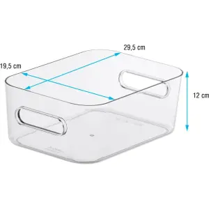 SmartStore Aufbewahrungsbox M 5,3L rauchgrau stapelbar mit Griffen BPA-frei