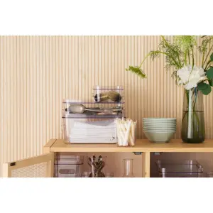 SmartStore Aufbewahrungsbox M 5,3L rauchgrau stapelbar mit Griffen BPA-frei