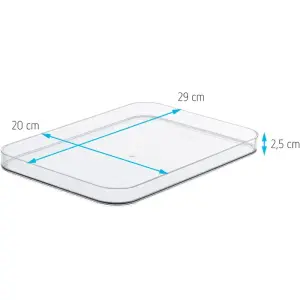 SmartStore Deckel Compact M rauchgrau 29x20 cm stapelbar...