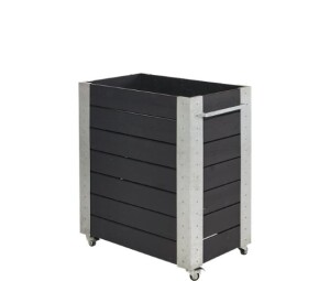 Pflanzkasten Blumenkasten mit Rädern 87x50x95 cm -...