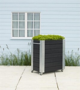 Pflanzkasten Blumenkasten mit Rädern 87x50x95 cm -...
